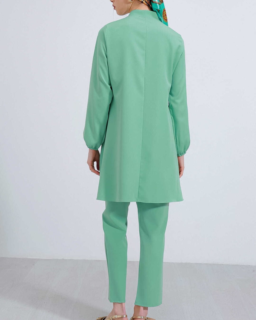 Women's Mint Knit Tunic and Trousers Two-Piece Modest Set 6654 - Bigdart - by Peralane - photo 7