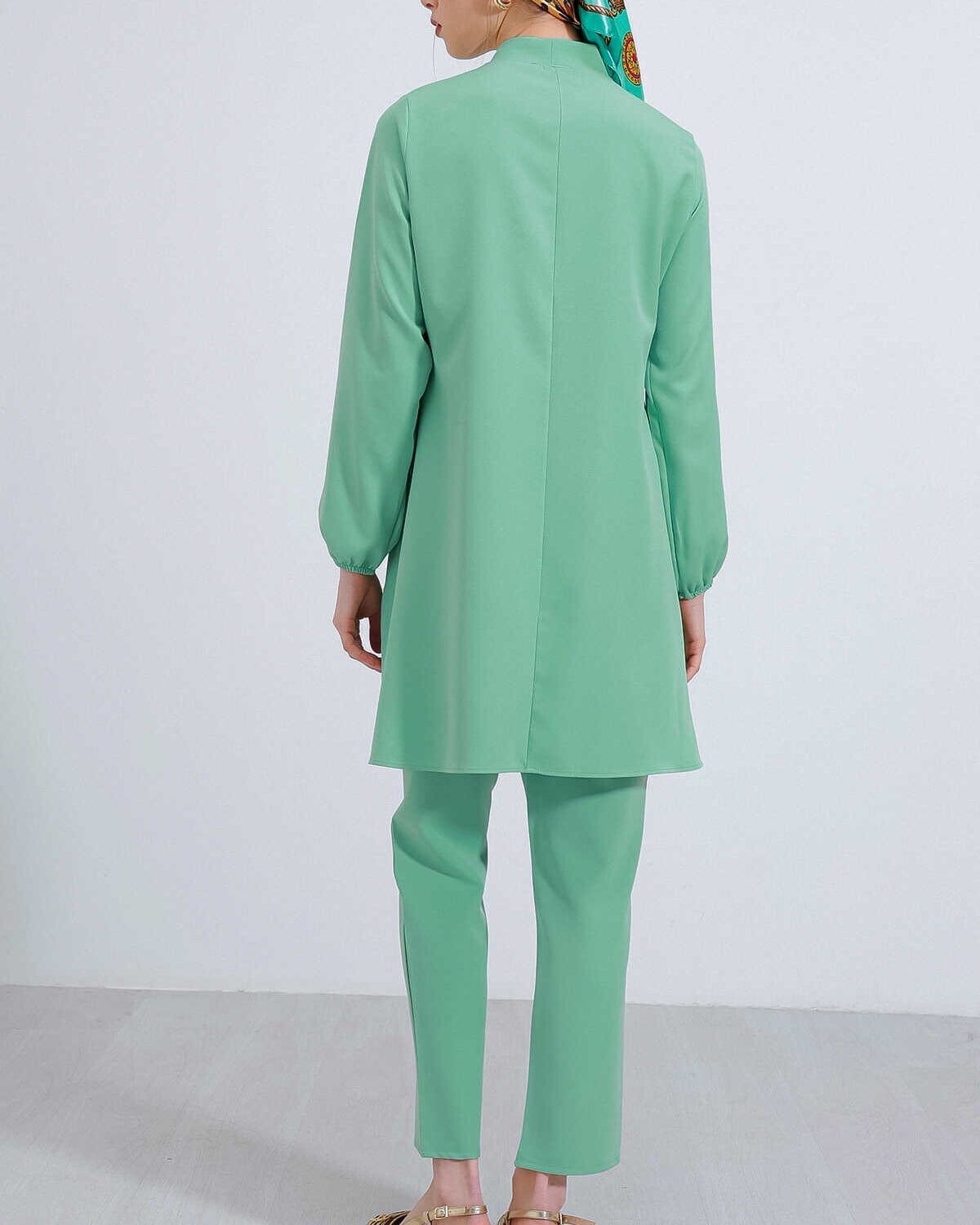 Women's Mint Knit Tunic and Trousers Two-Piece Modest Set 6654 - Bigdart - by Peralane - photo 7