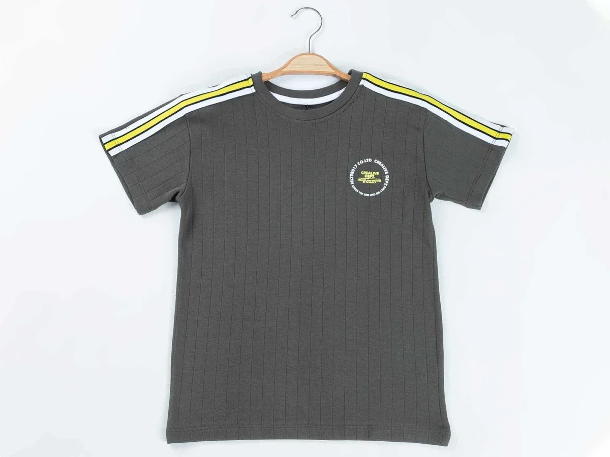 Crealive Printed Boys' T-Shirt - Grey (Pack of 4) - Civilti - by Peralane
