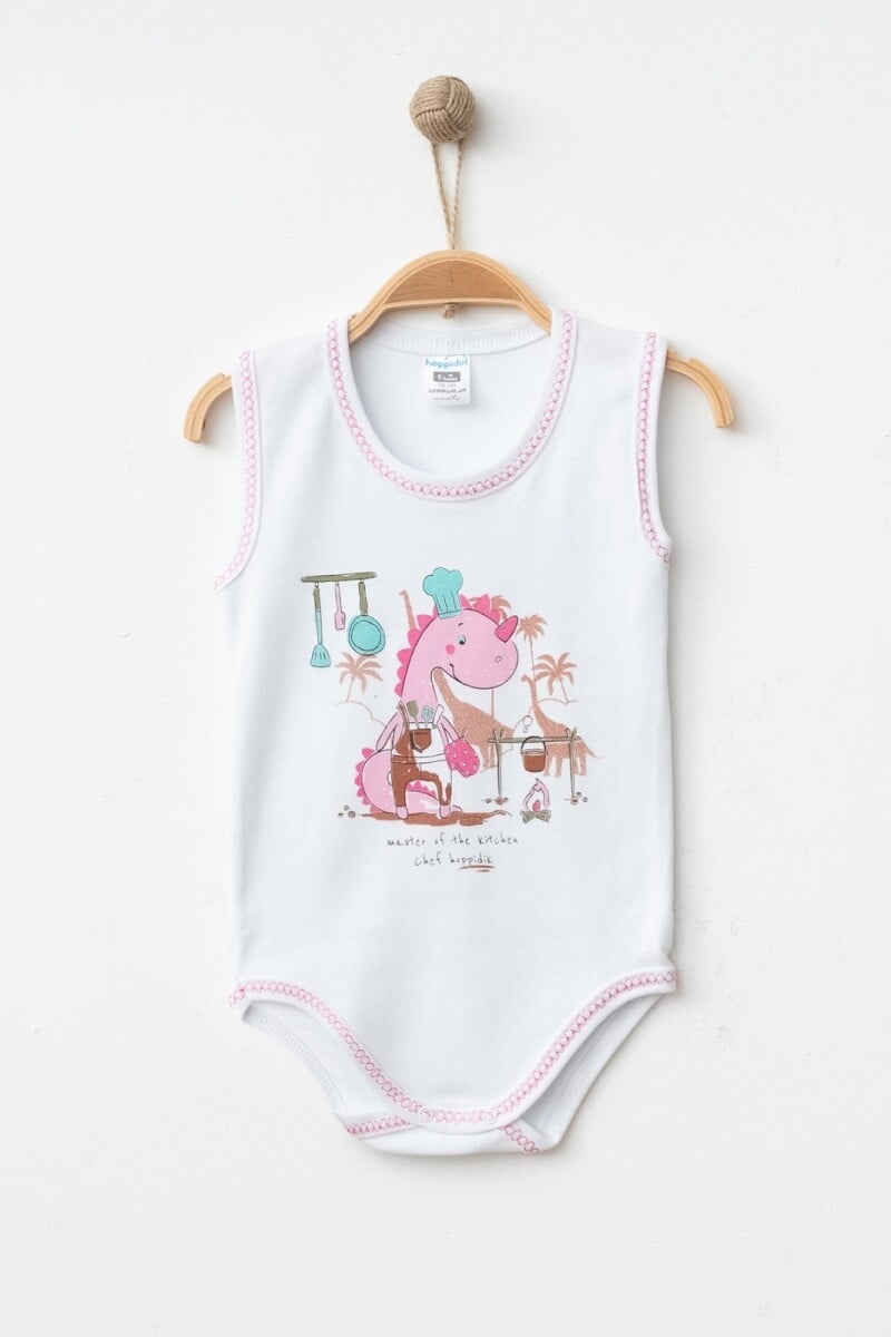 Unisex Baby Sleeveless Bodysuit Pack of 3 - 9-18M - Hoppidik - by Peralane