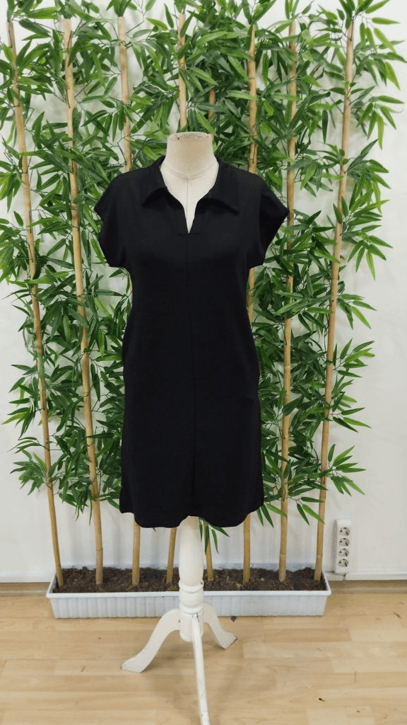Women's Short Sleeve Collared Viscose Two-Thread Dress - Janes - by Peralane - photo 7