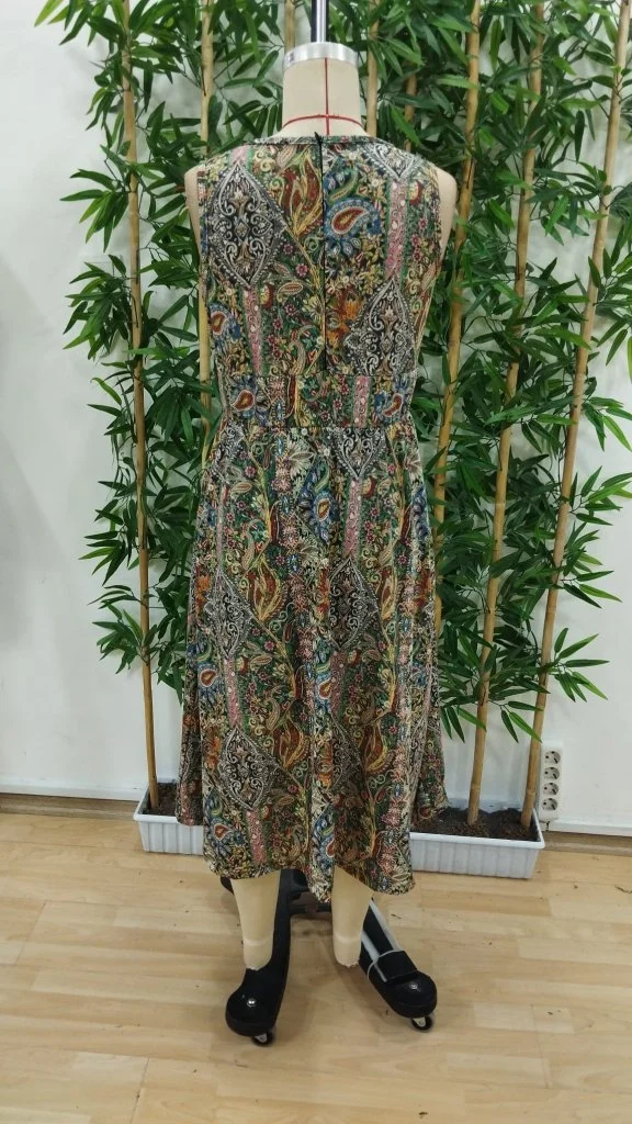 Women's Sleeveless V-Neck Printed Suprem Jumpsuit Dress - Janes - by Peralane - photo 8
