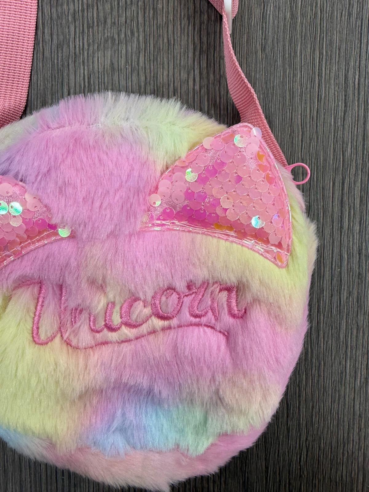 Pink Unicorn Rainbow Bow Kids Shoulder Bag - Nesvay - by Peralane - photo 3