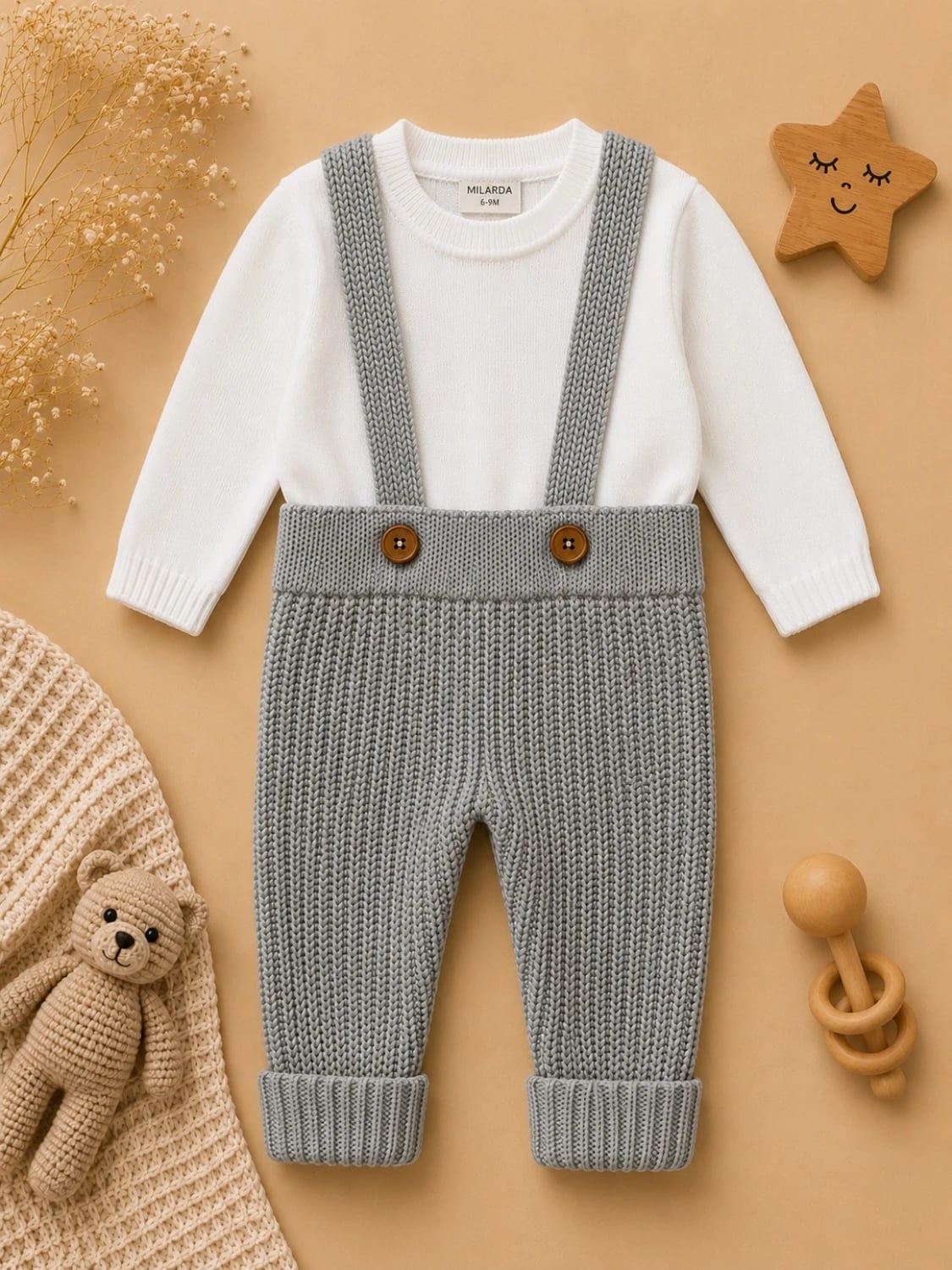 2-Piece Knitted Baby Set - 1183 - Has Bereket - by Peralane