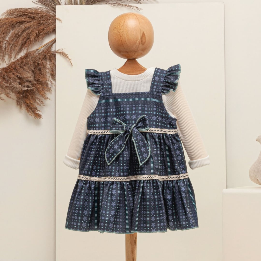 Girls' 2-Piece Dress and Top Set (6-18 Months) - Babymuz - by Peralane