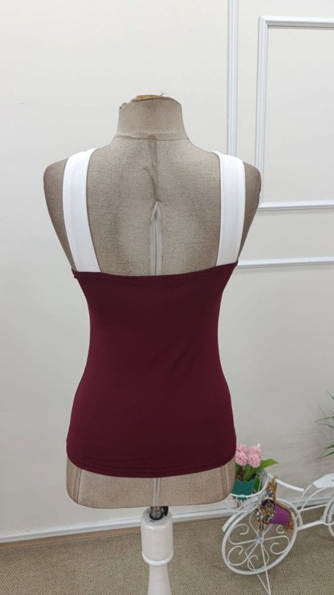 Women's Sleeveless Off-Shoulder Cross-Strap Knit Blouse - Janes - by Peralane - photo 6