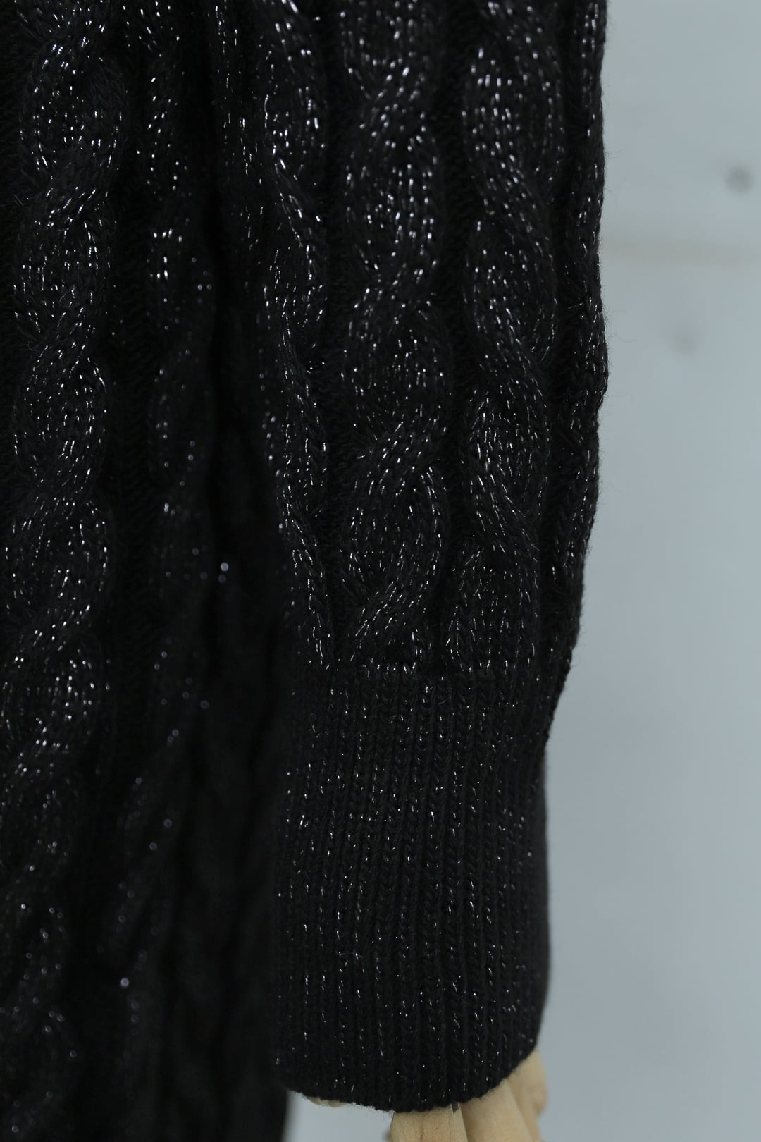 Black Basket Knit Shimmer Midi Dress - Podyumplus - by Peralane - photo 7