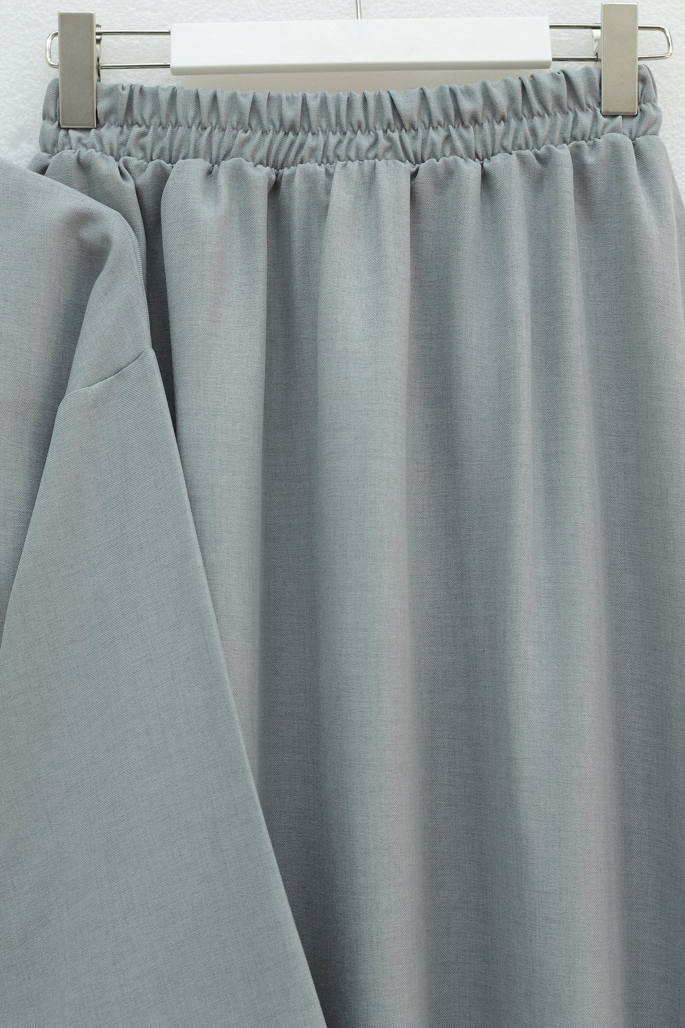 Lace-Up Front Elastic Waist Skirt Set - Grey - Podyumplus - by Peralane - photo 8