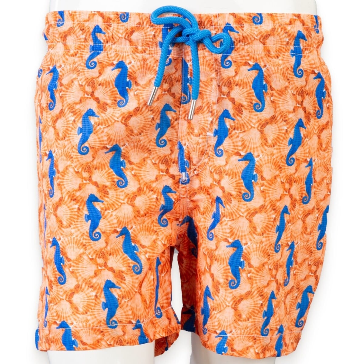 Boys' Orange Swim Shorts with Seahorse Print - Pack of 9 - Verscon - by Peralane