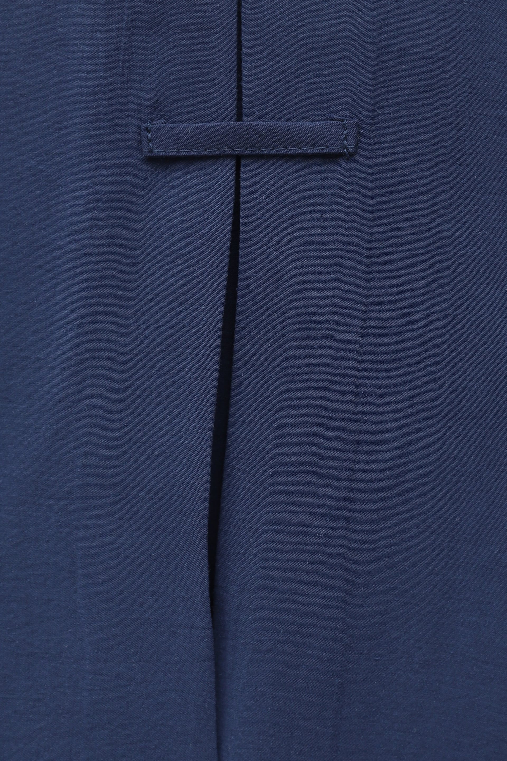 V-Neck Buttoned Half-Sleeve Modal Blouse - Navy Blue - Podyumplus - by Peralane - photo 5