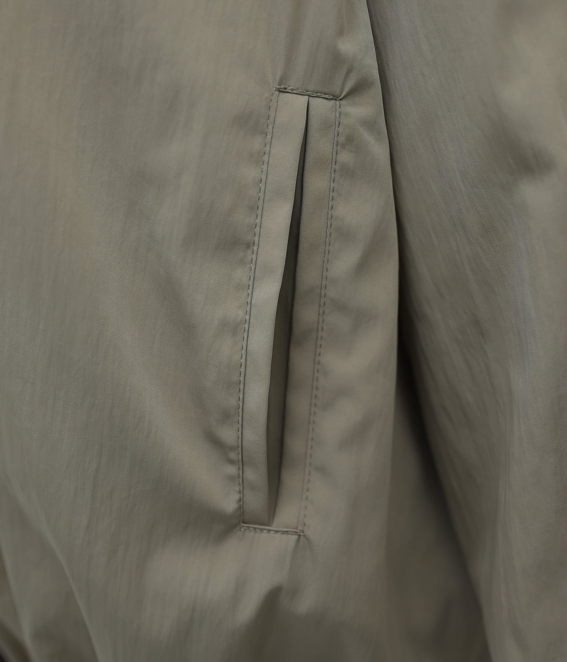 Beige Zip-Up Stand Collar Lined Parachute Jacket with Elasticated Cuffs and Hem - Podyumplus - by Peralane - photo 8