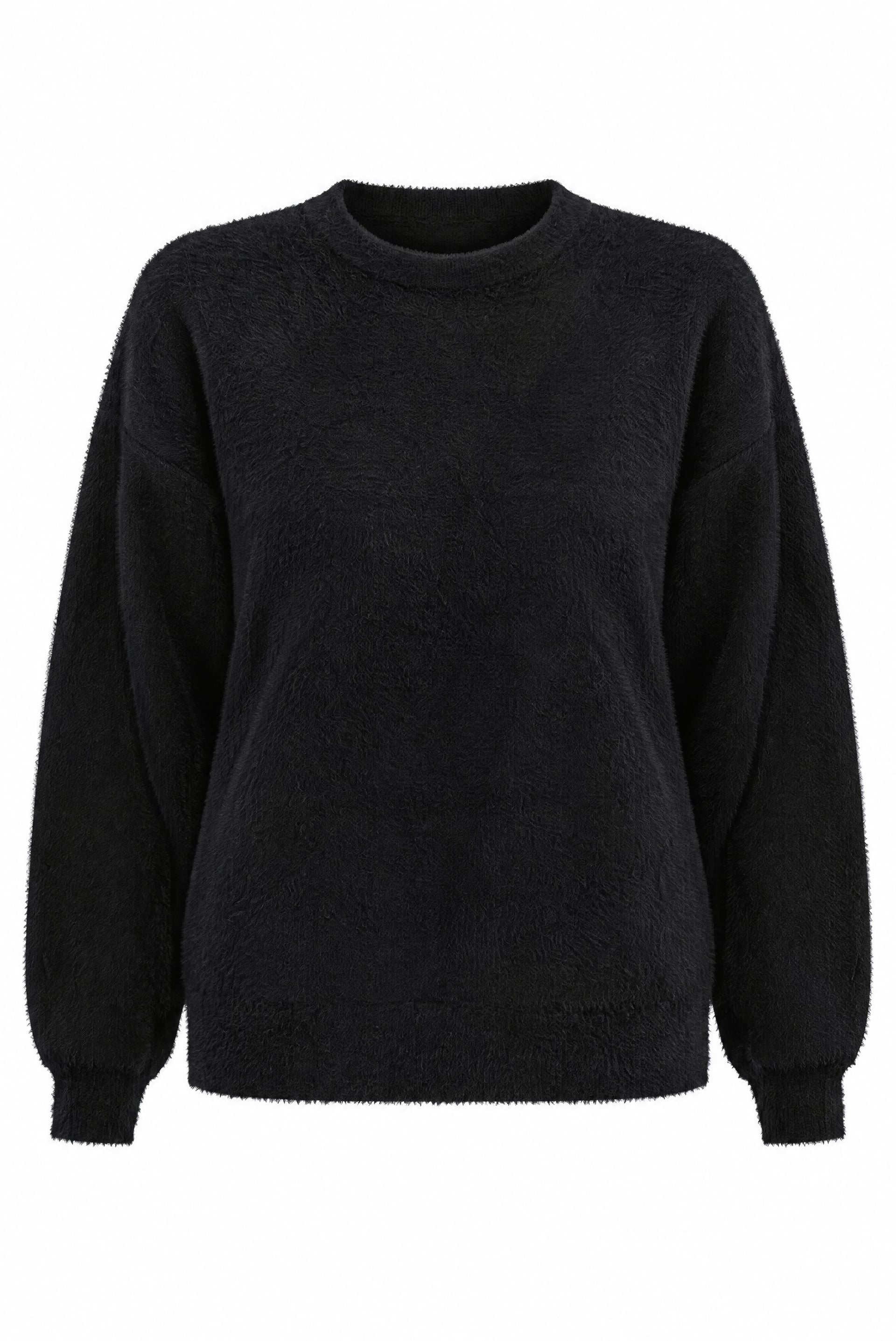 Women's Patterned Oversize Sweater 15970 - Black - Bigdart - by Peralane - photo 3