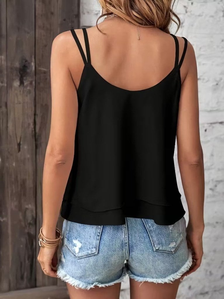 Women's V-Neck Spaghetti Strap Camisole - Janes - by Peralane - photo 4