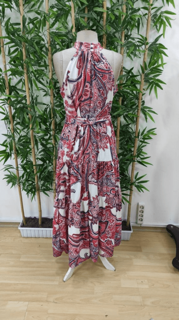 Women's Halter Neck Maxi Dress with Paisley Print - Janes - by Peralane - photo 3