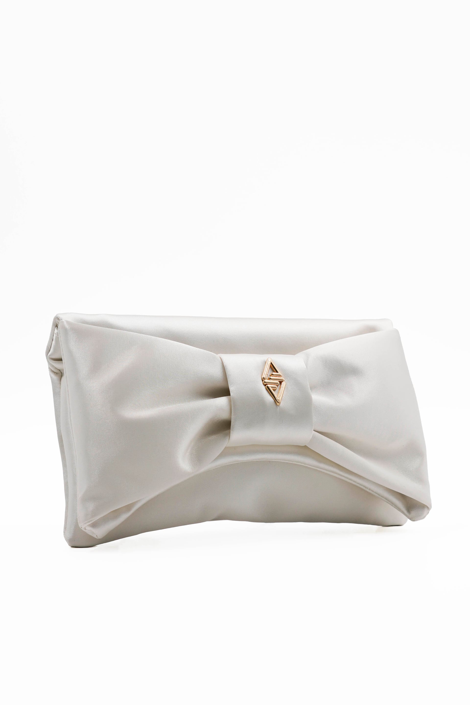 Yulia White Satin Detail Women's Handbag and Shoulder Bag 6149 - Aron Atelier - by Peralane - photo 3
