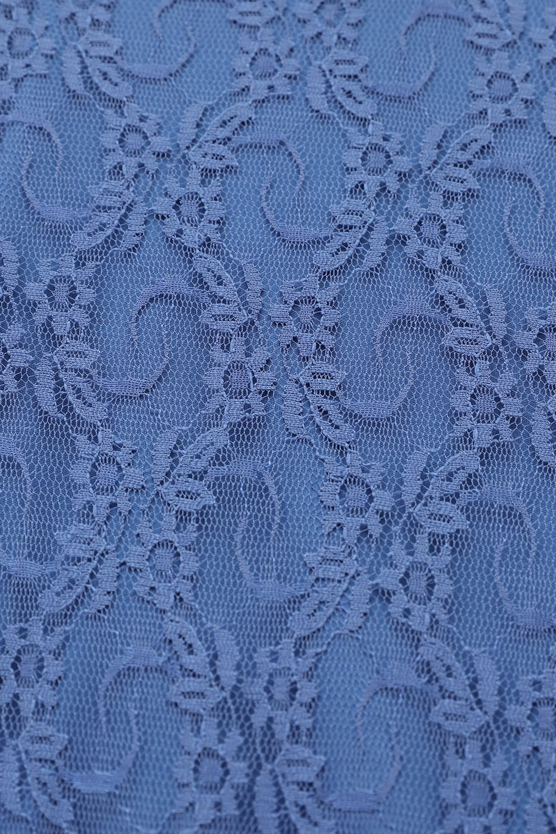 Floral Lace Long Dress with Belt - Indigo - Podyumplus - by Peralane - photo 4