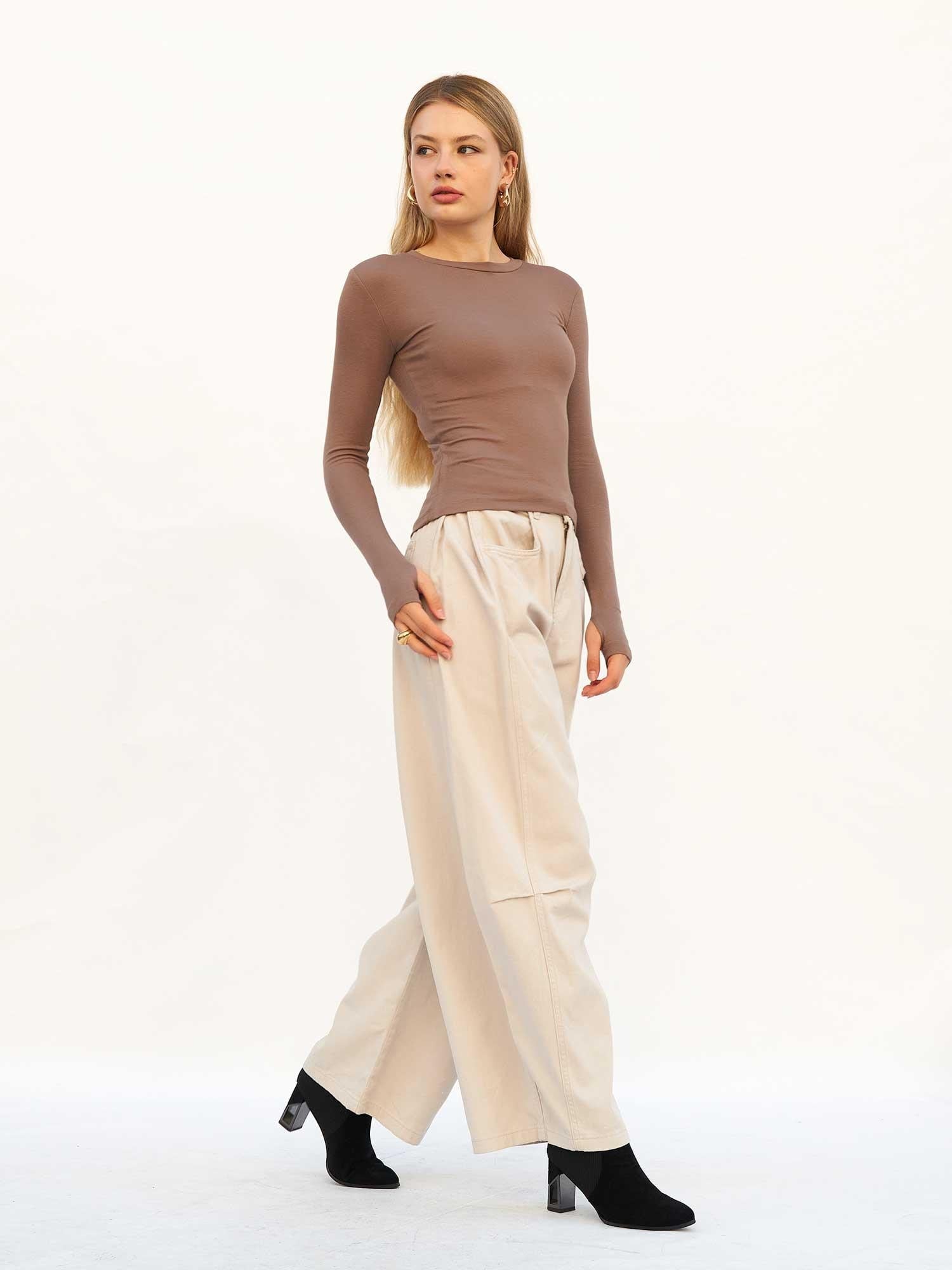Curve Wide Gabardine Trousers 045 - Lefon - by Peralane - photo 5