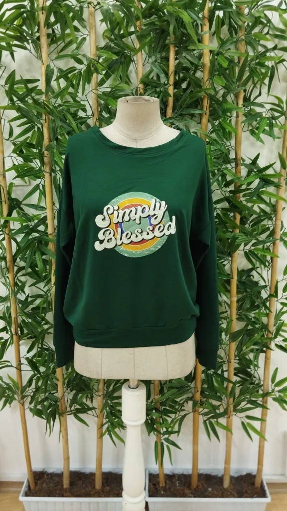 Women's Long Sleeve Crew Neck Viscose Two-Thread Sweatshirt - Janes - by Peralane - photo 4