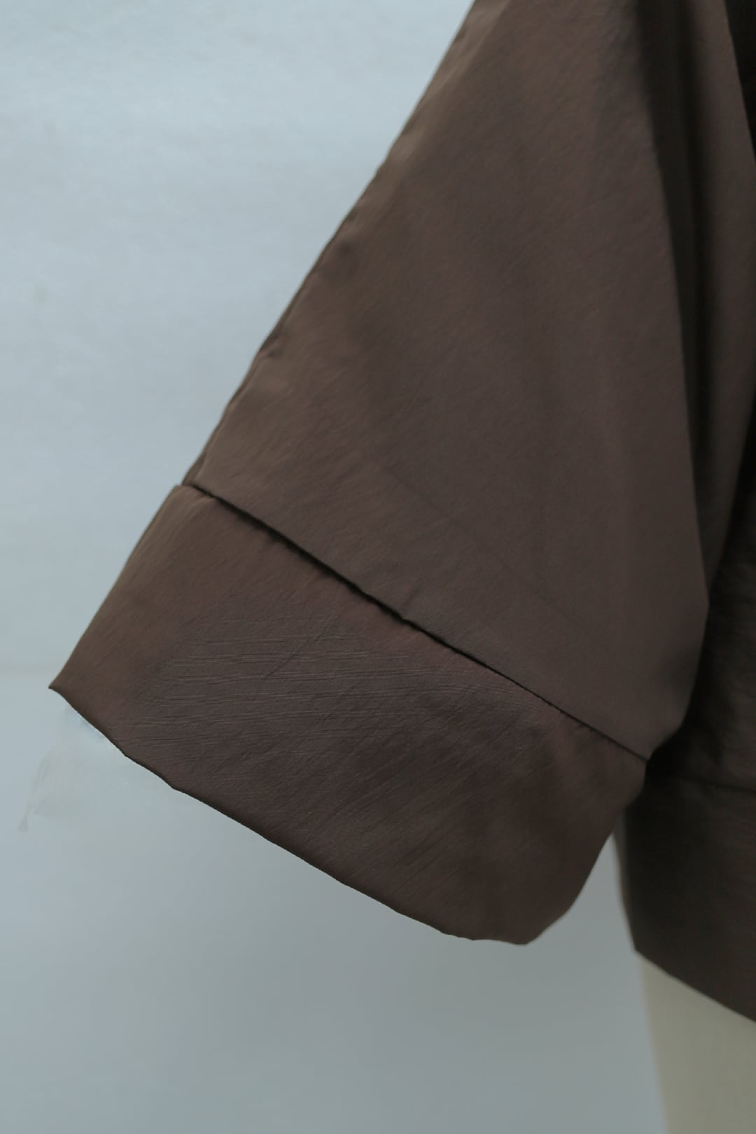 Women's Mandarin Collar Parachute Kimono - Brown - Podyumplus - by Peralane - photo 12