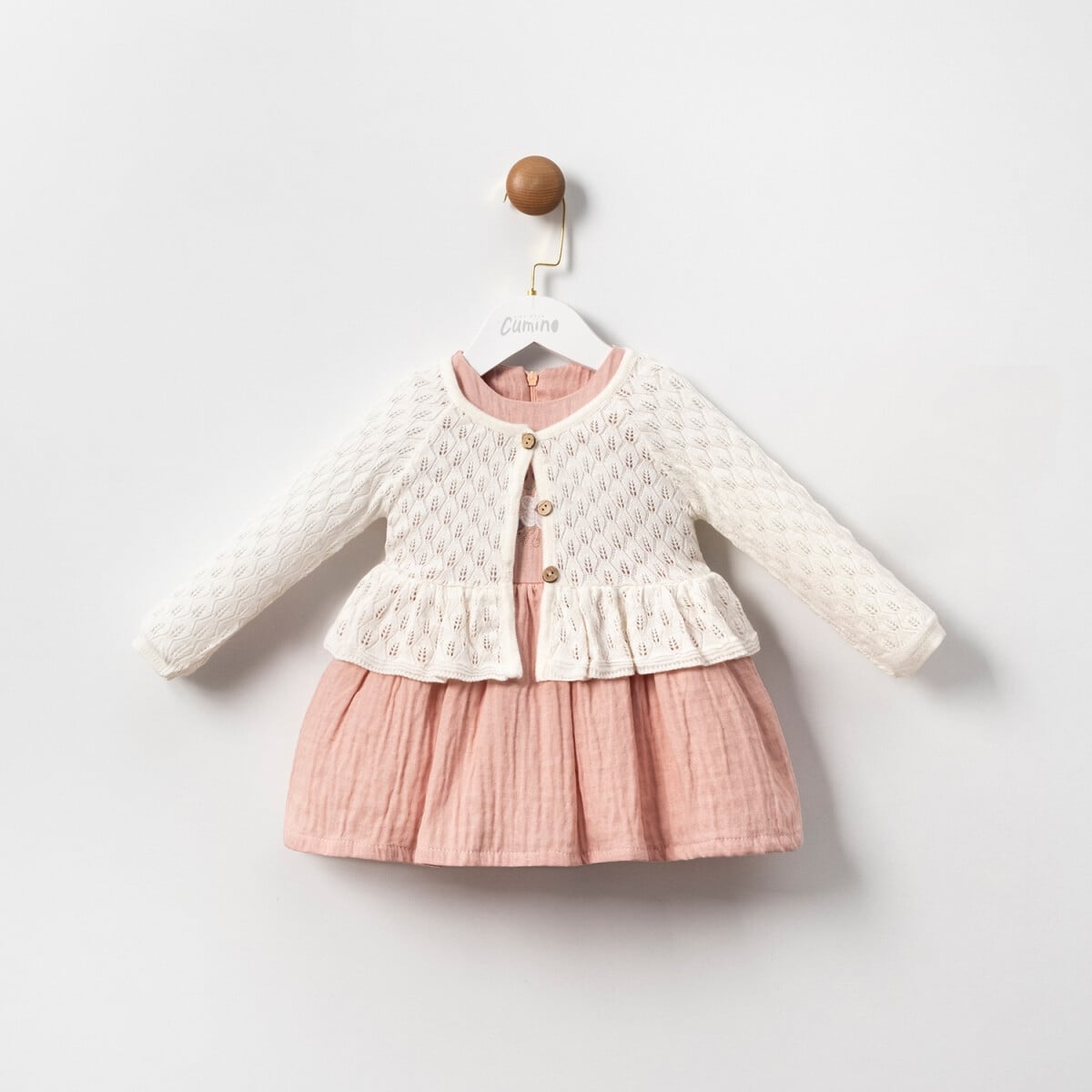 Girls' 2-Piece Jacket and Dress Set 9-24M - Cumino - by Peralane