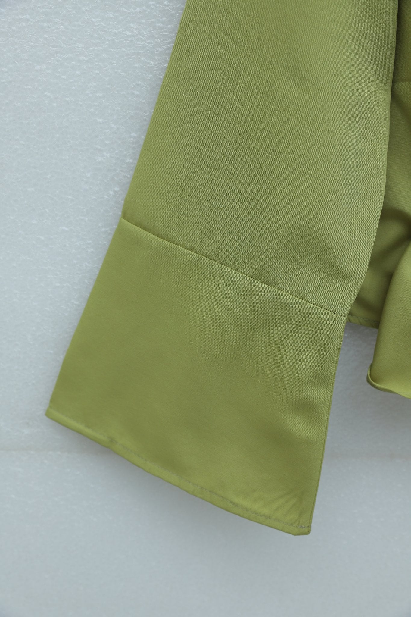 Tie-Waist Spanish Sleeve Poplin Blouse - Oil Green - Podyumplus - by Peralane - photo 6