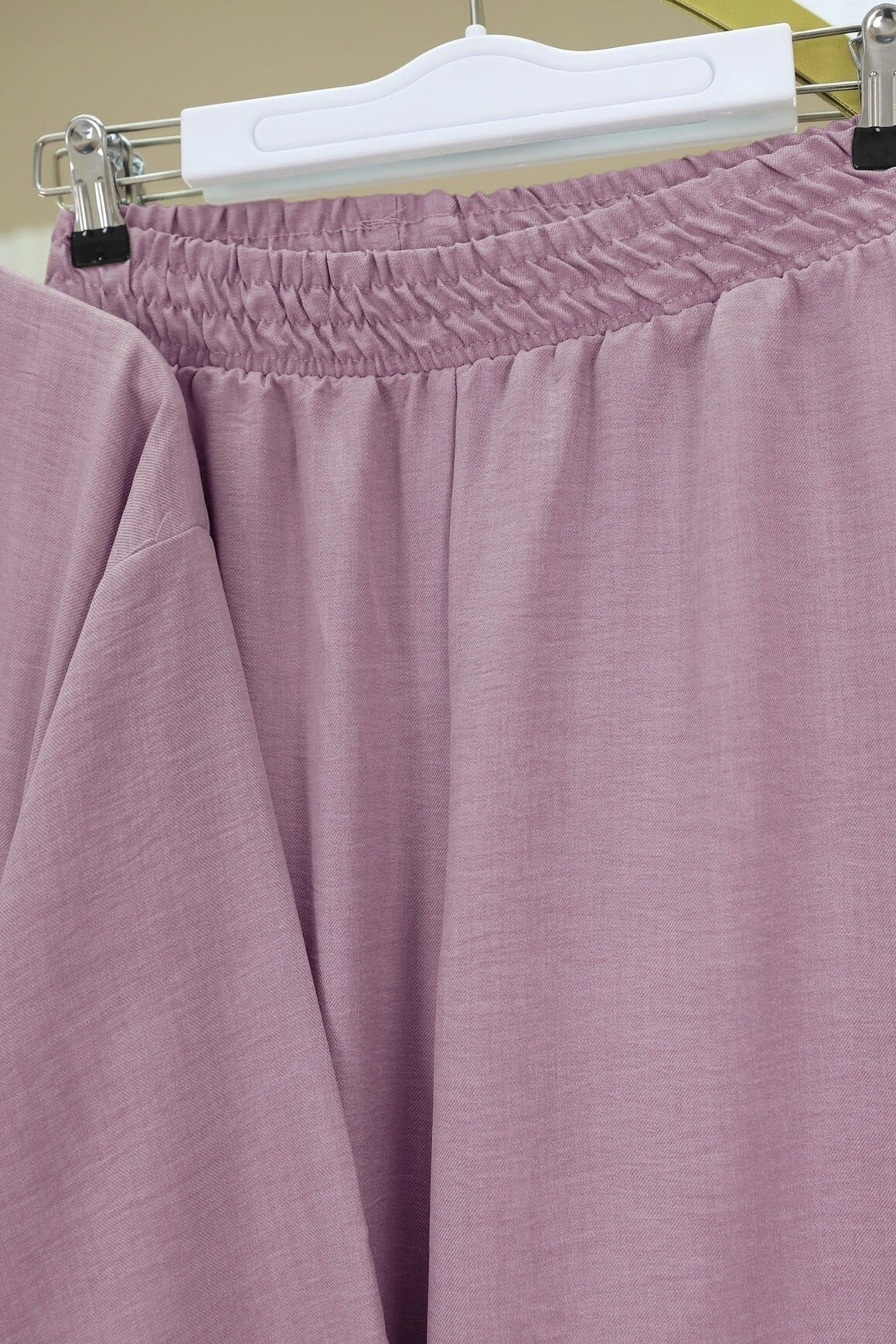Front-Tie Kimono Set with Wide-Leg Trousers - Dusty Rose - Podyumplus - by Peralane - photo 8
