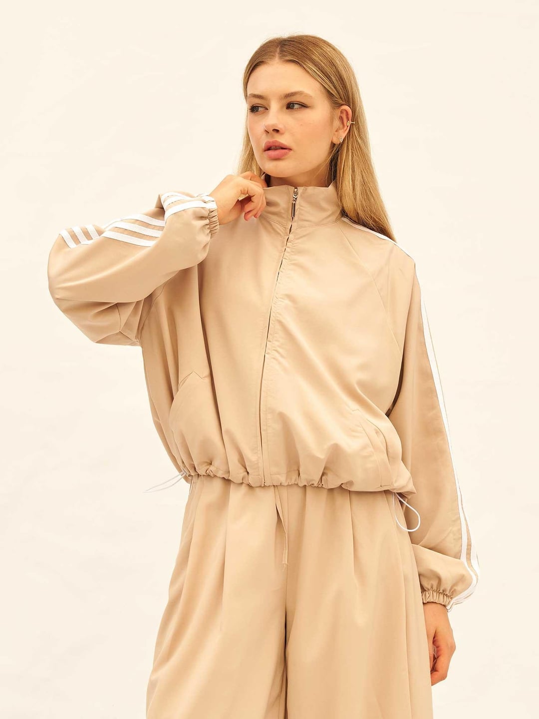 Contrast Stripe Zip-Up Tracksuit Set - Lefon - by Peralane - photo 5