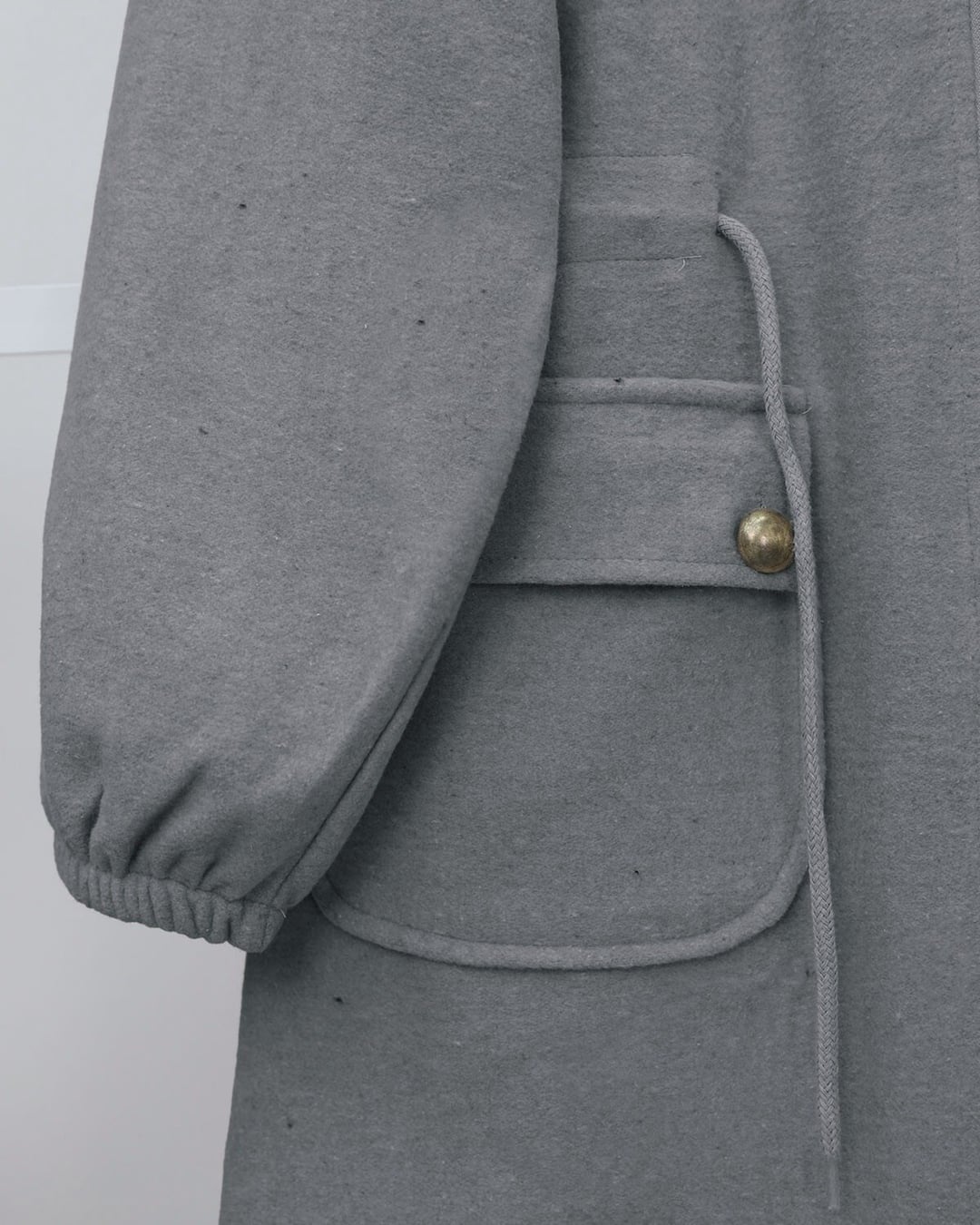 Women's Zip-Up Textured Jacket with Drawstring Waist - Light Grey - Podyumplus - by Peralane - photo 6