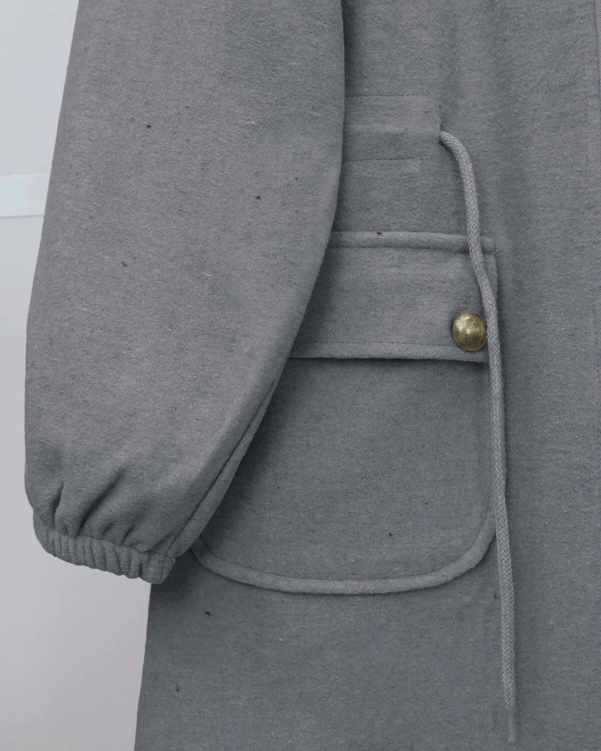 Women's Zip-Up Textured Jacket with Drawstring Waist - Light Grey - Podyumplus - by Peralane - photo 6