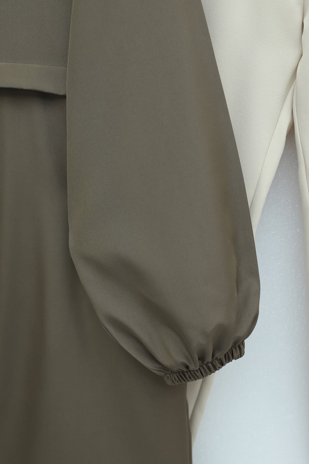 Women's Hooded Long Raincoat with Full Zip - Olive Green - Podyumplus - by Peralane - photo 7
