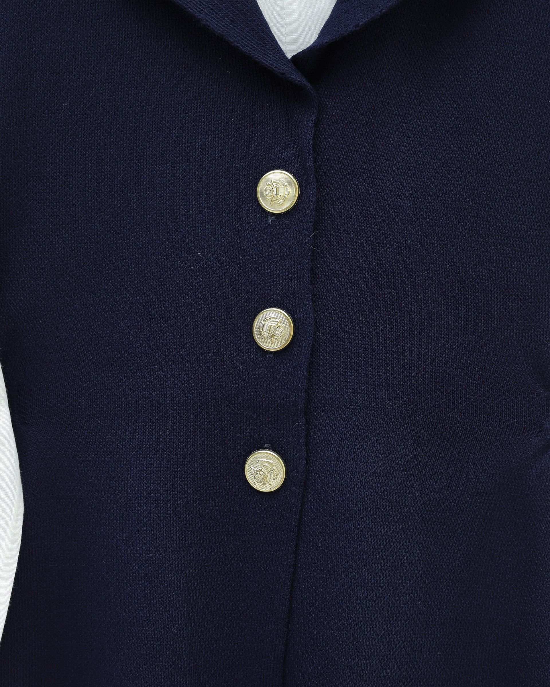 Navy Blue Buttoned V-Neck Vest and Trousers Knit Set - Podyumplus - by Peralane - photo 4