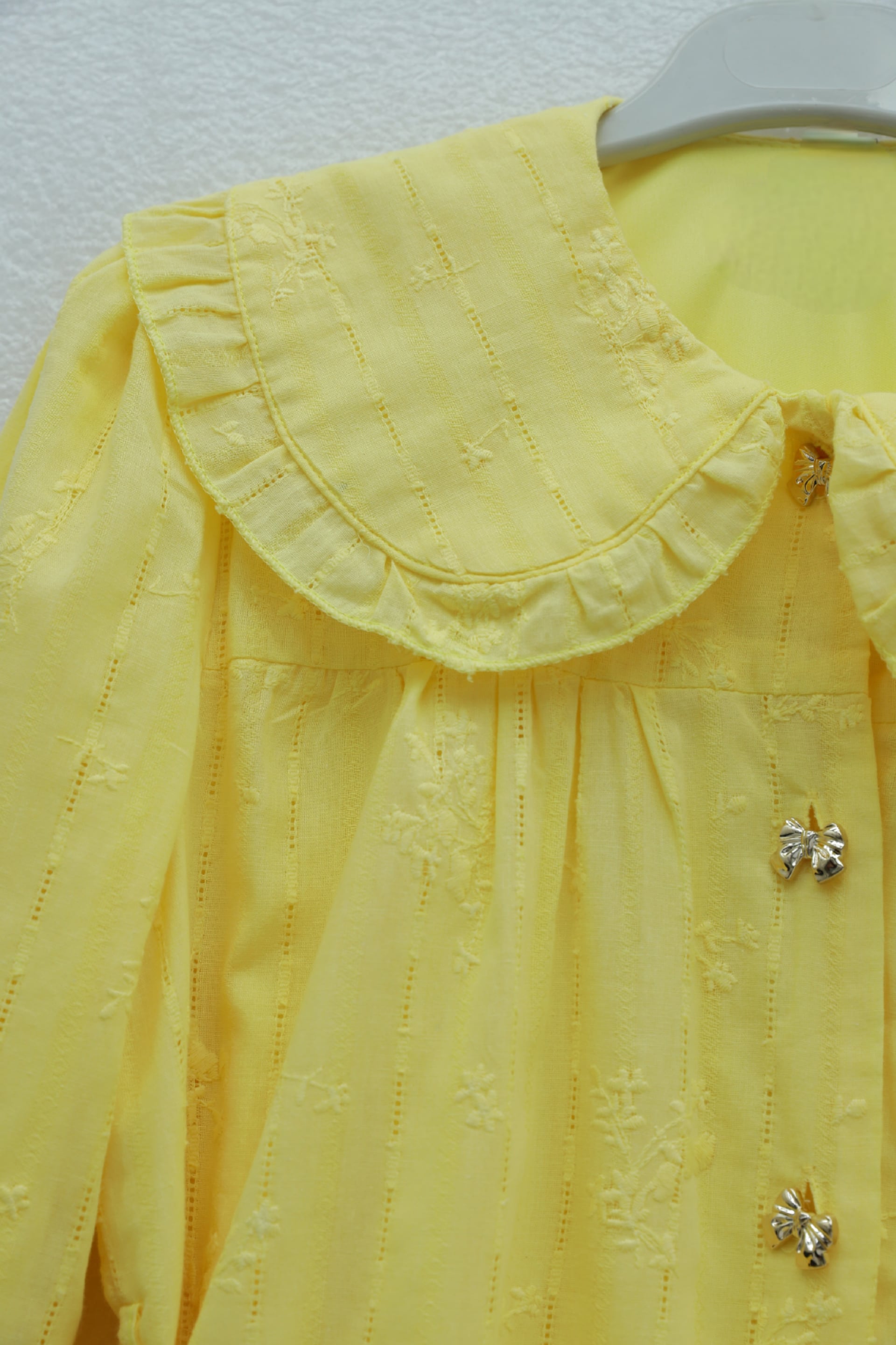 Yellow Modest Co-ord Set with Ruffled Collar and Maxi Skirt - Podyumplus - by Peralane - photo 6