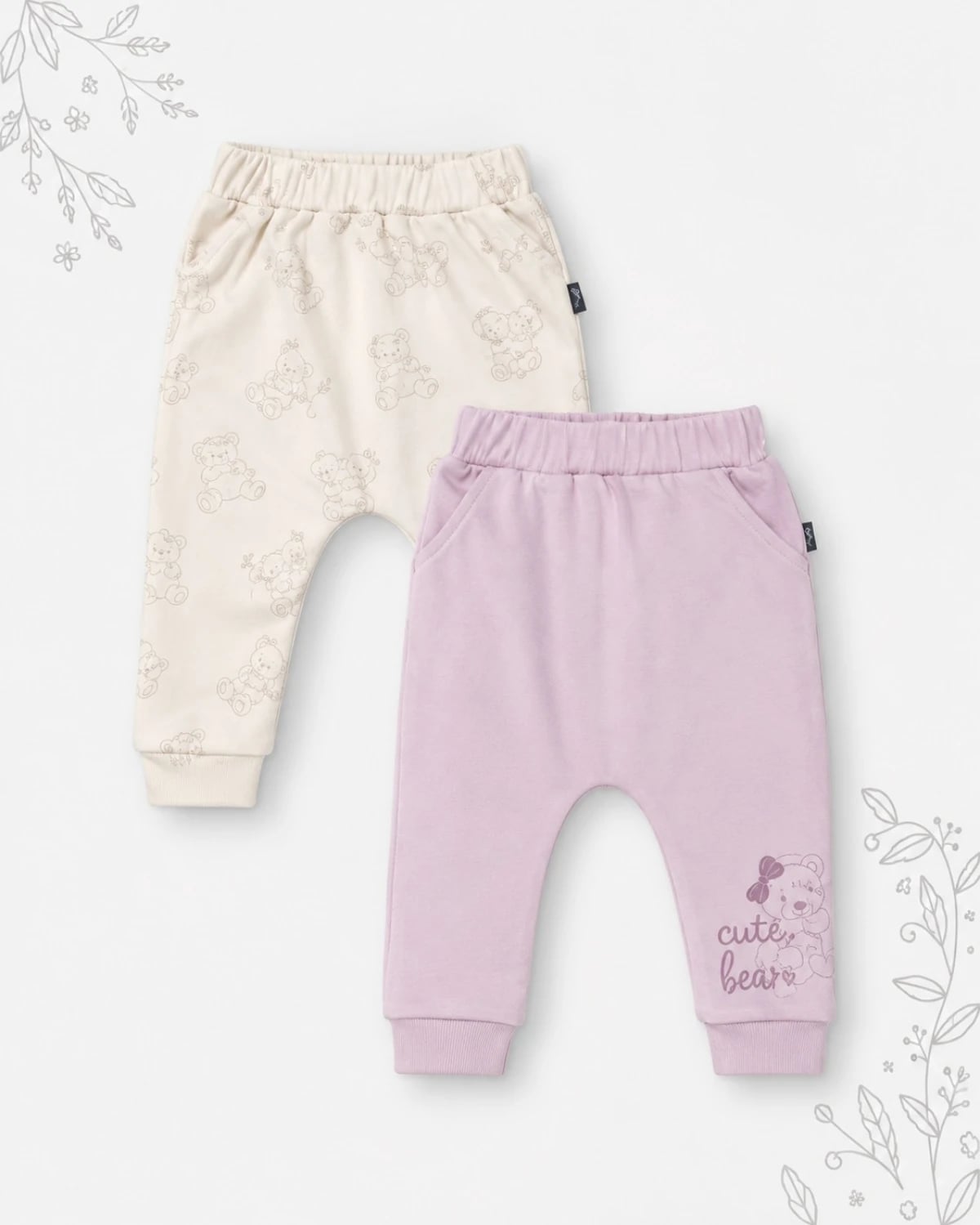 Baby Girl 2-Piece Pants Set 3-18M - 18515-m - Interkidsy - by Peralane