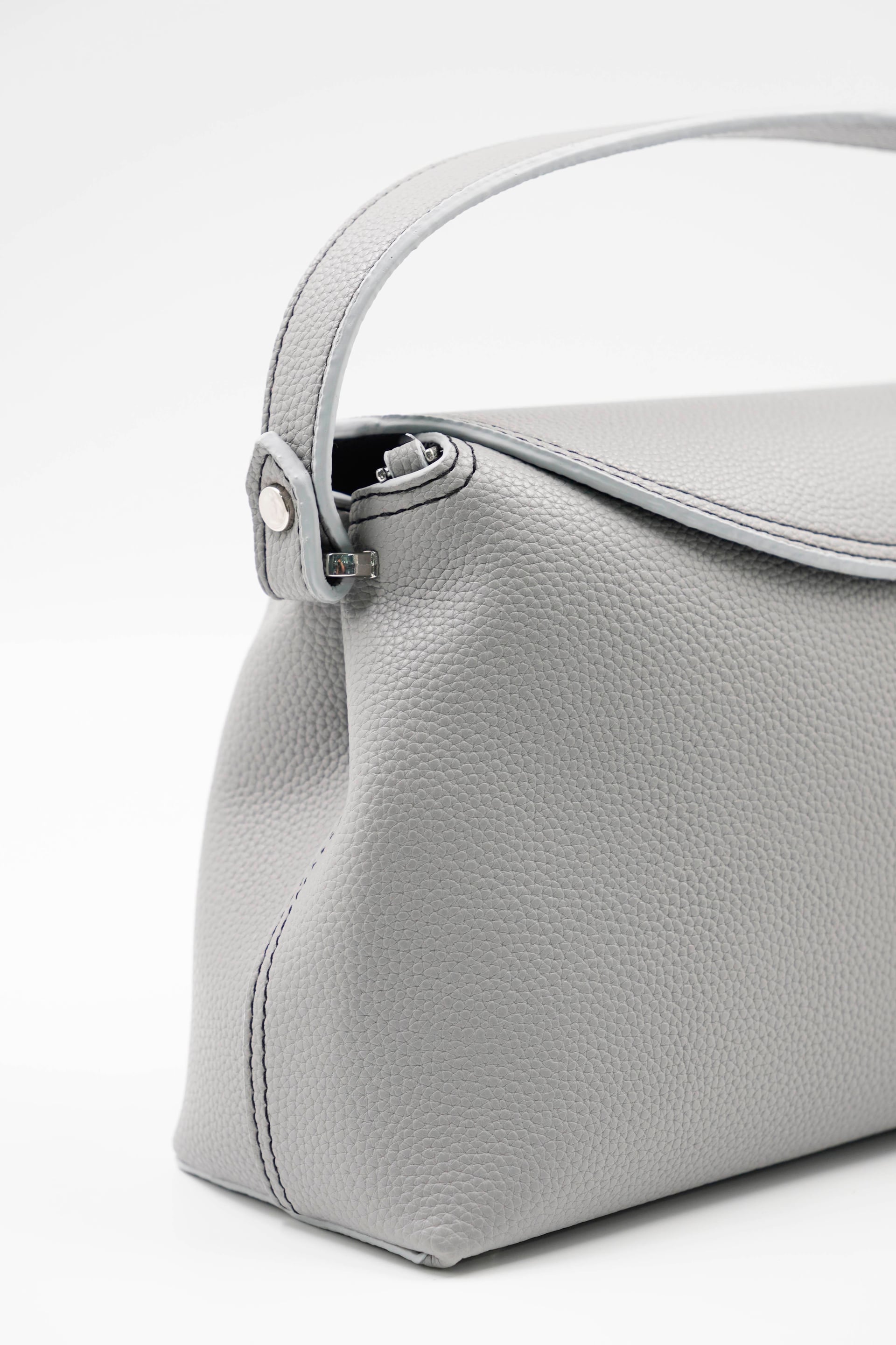 Rebeca Grey Women's Stitching Detail Handbag 2318 - Aron Atelier - by Peralane - photo 2