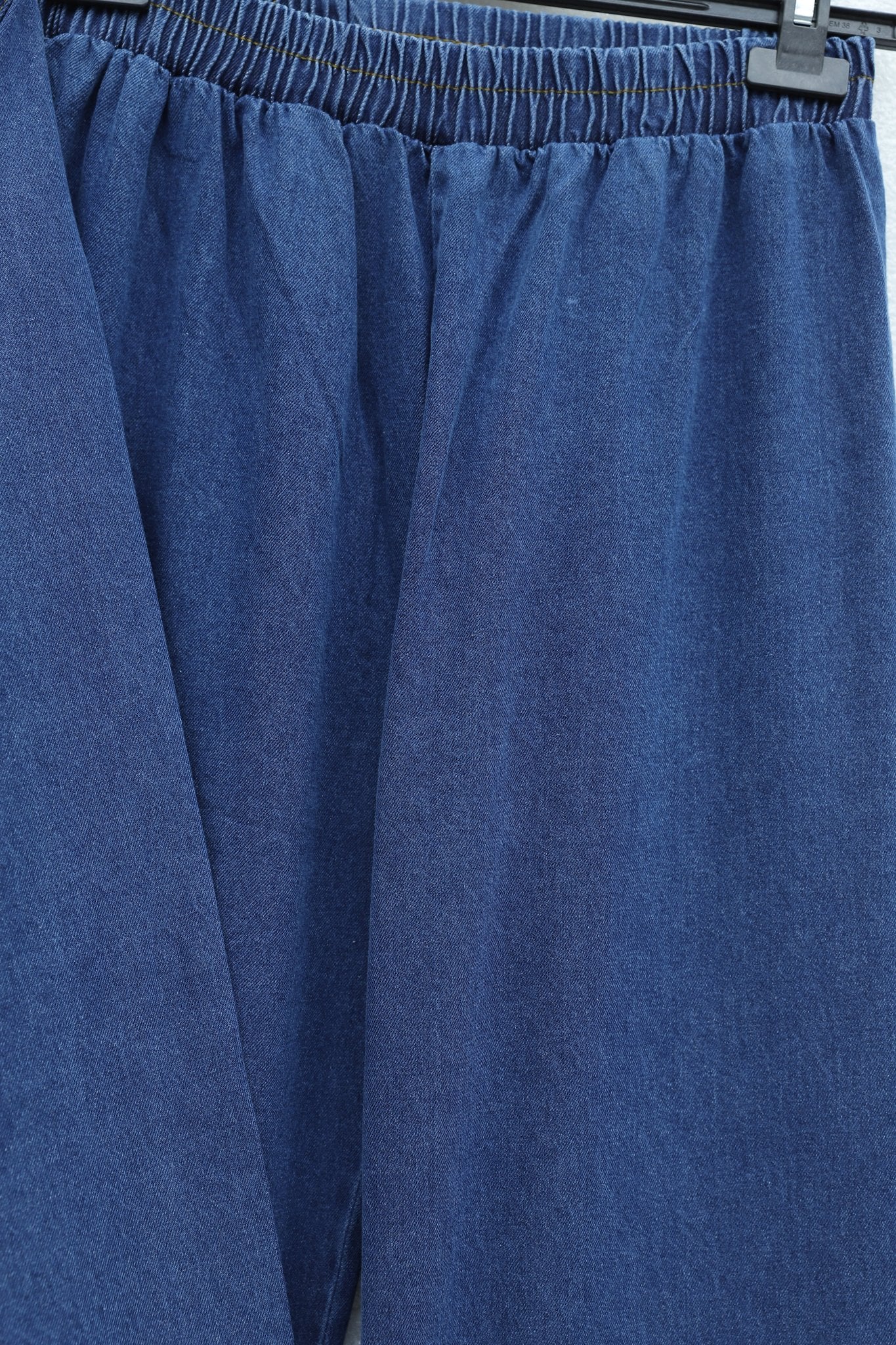 Indigo Denim Two-Piece Set with Baby Collar and Belted Tunic - Podyumplus - by Peralane - photo 6