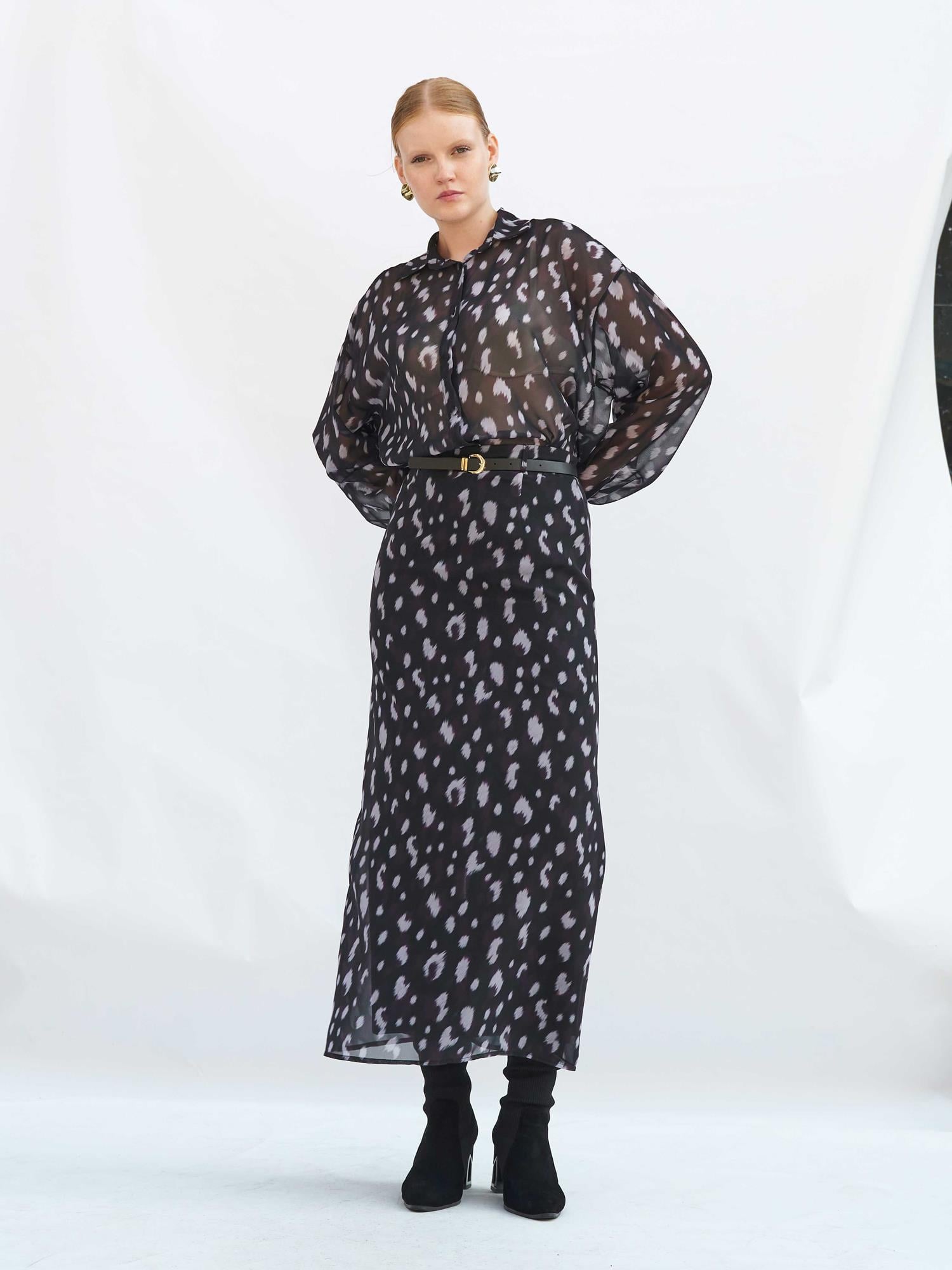 Polka Dot Maxi Skirt - Lefon - by Peralane - photo 4