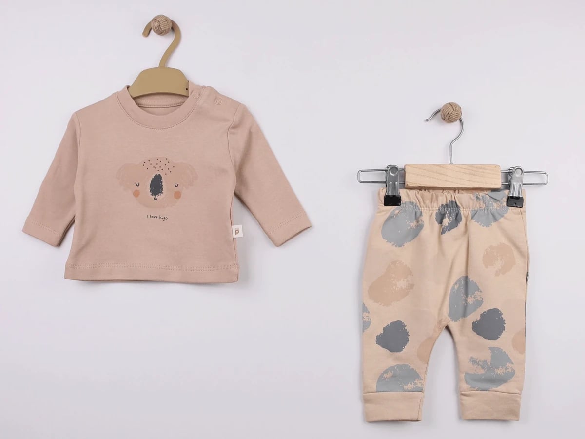 Koala Print Baby Boy Set - Pookie - by Peralane