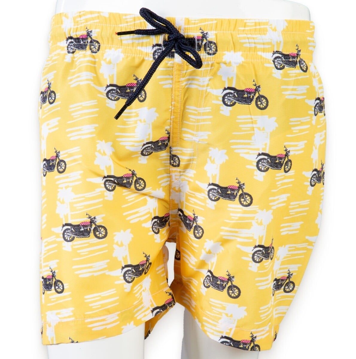 Boys' Quick-Dry Swim Shorts with Motorcycle Print - Pack of 9 - Verscon - by Peralane