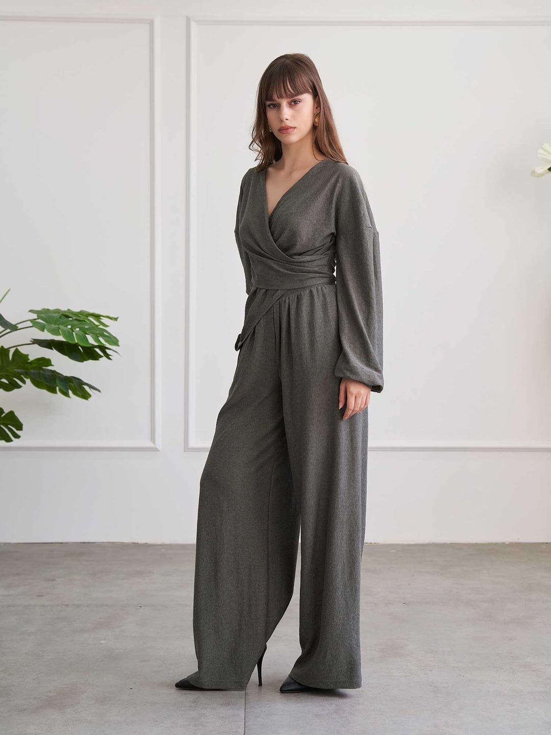 Asymmetric Drape Detail Vintage Lounge Set - Lefon - by Peralane - photo 2