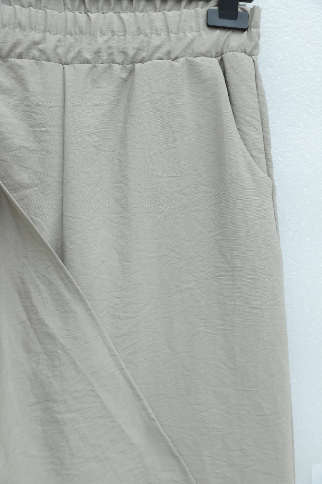 Cape Detail V-Neck Tie-Front Parachute Set - Stone - Podyumplus - by Peralane - photo 7