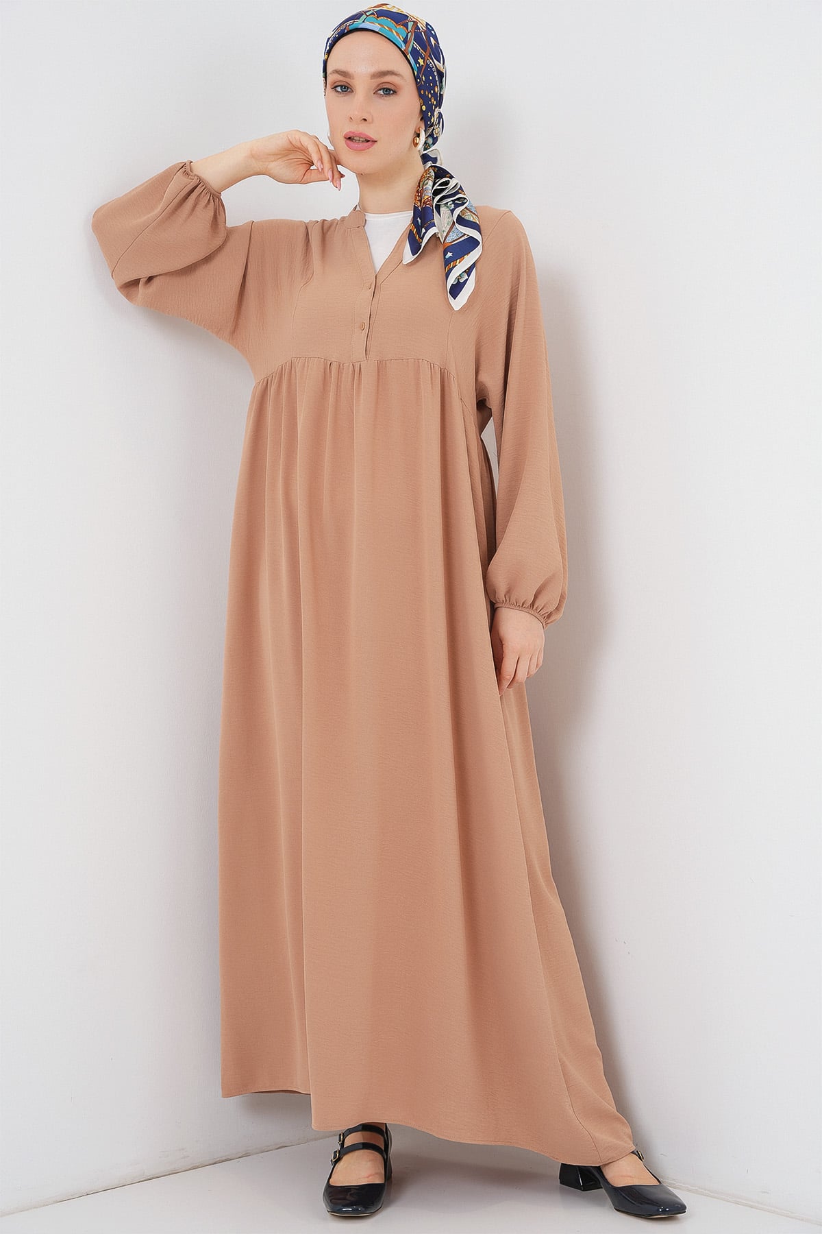 Women's Long Modest Dress 2525 - Biscuit - Bigdart - by Peralane - photo 6
