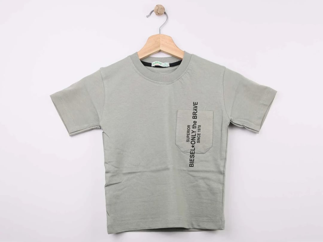 Superior Printed Boys' T-Shirt - Sage Green - Bittos Kids - by Peralane