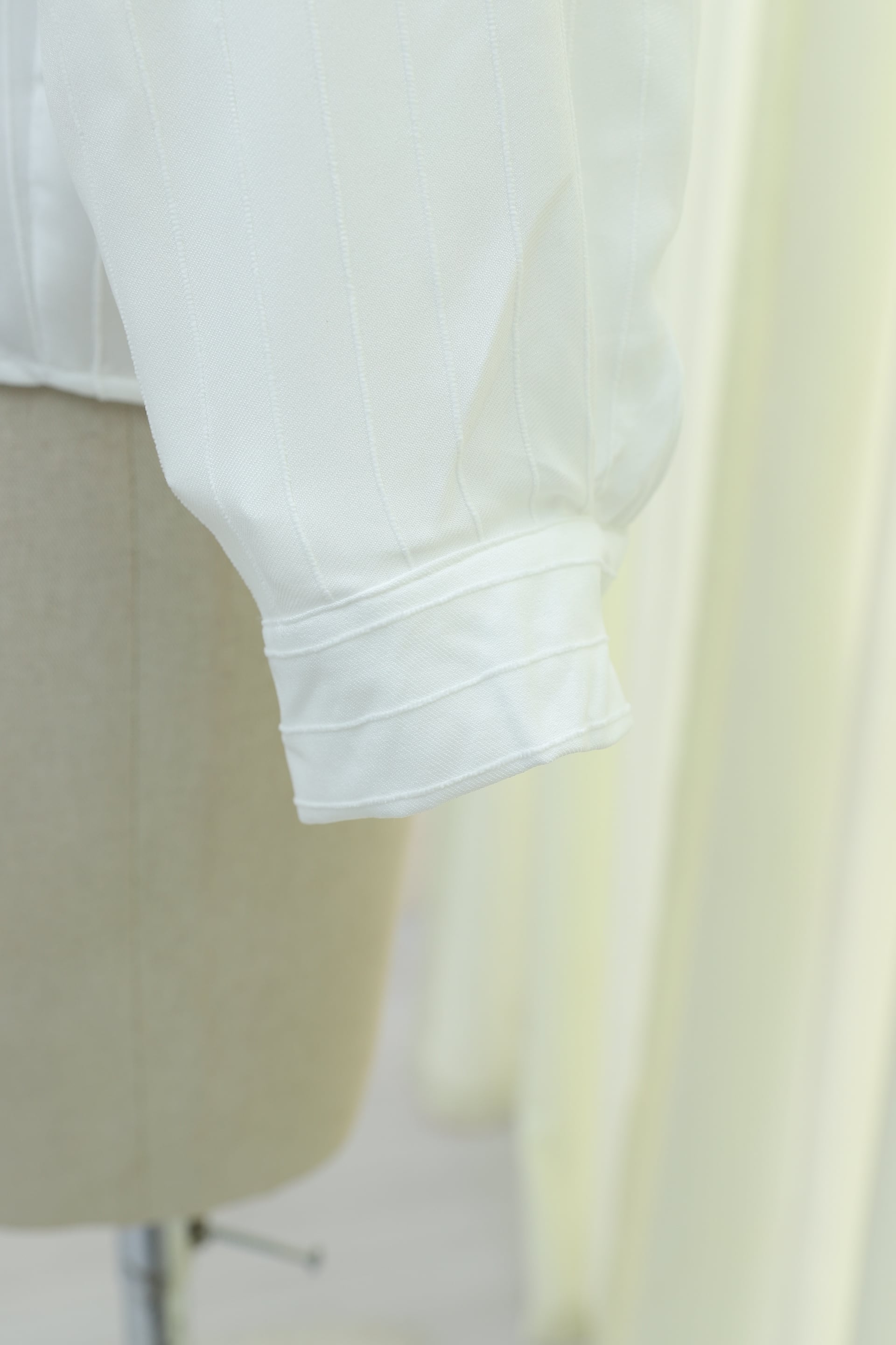 Oversize Long-Back Linen Shirt with Chest Pocket - White - Podyumplus - by Peralane - photo 9