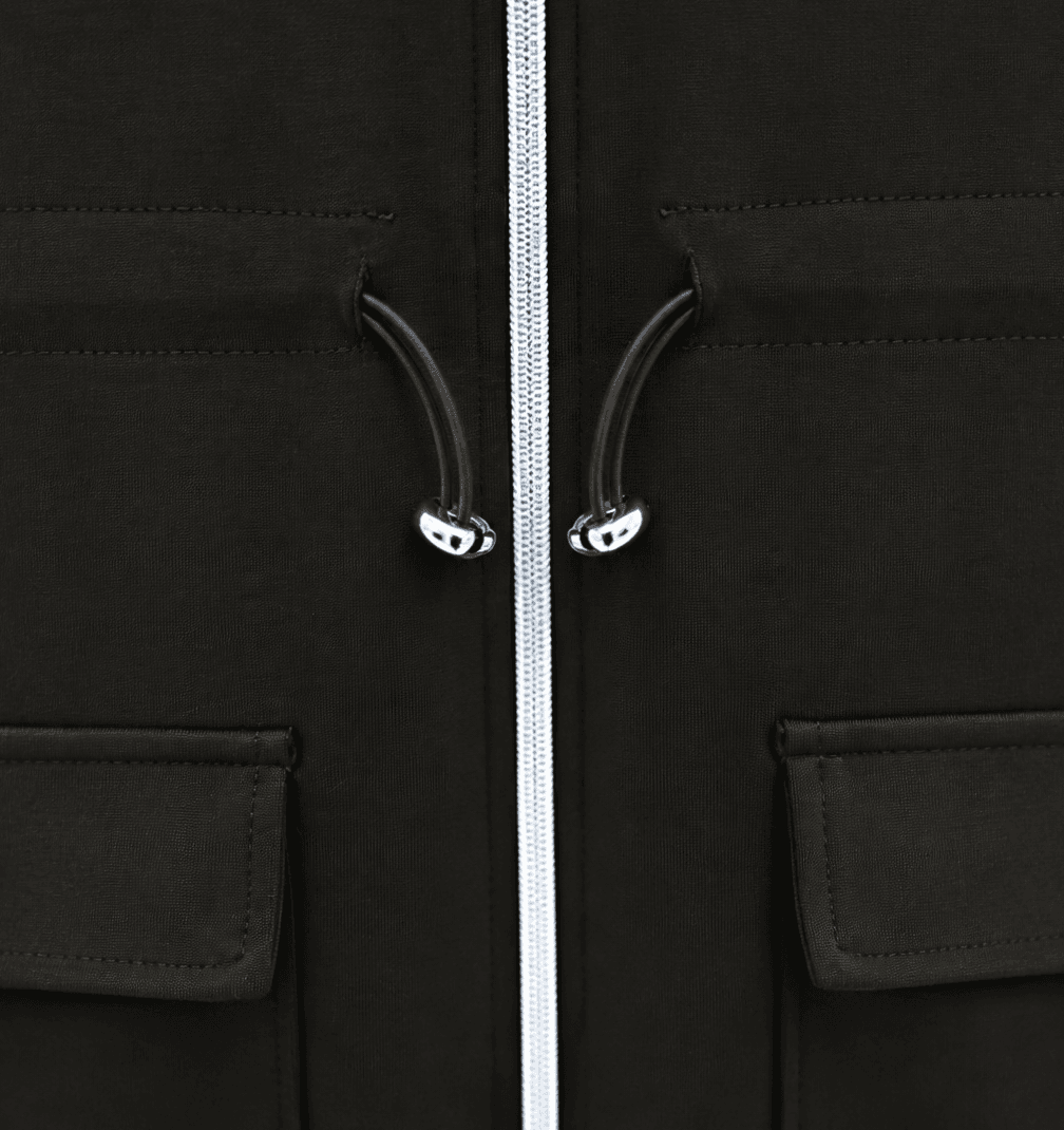 Zip-Up Two-Piece Vest and Trousers Set - Dark Brown - Podyumplus - by Peralane - photo 6