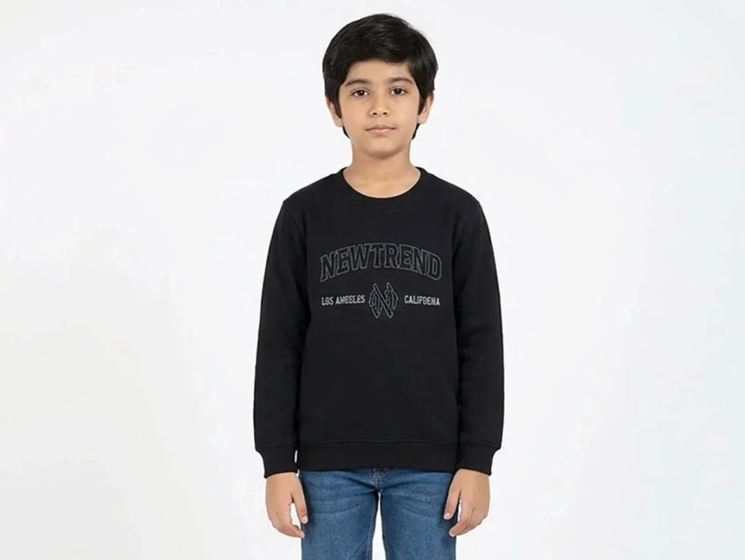 New York Print Brushed 3-Thread Boys' Sweatshirt - Tanem Kids - by Peralane