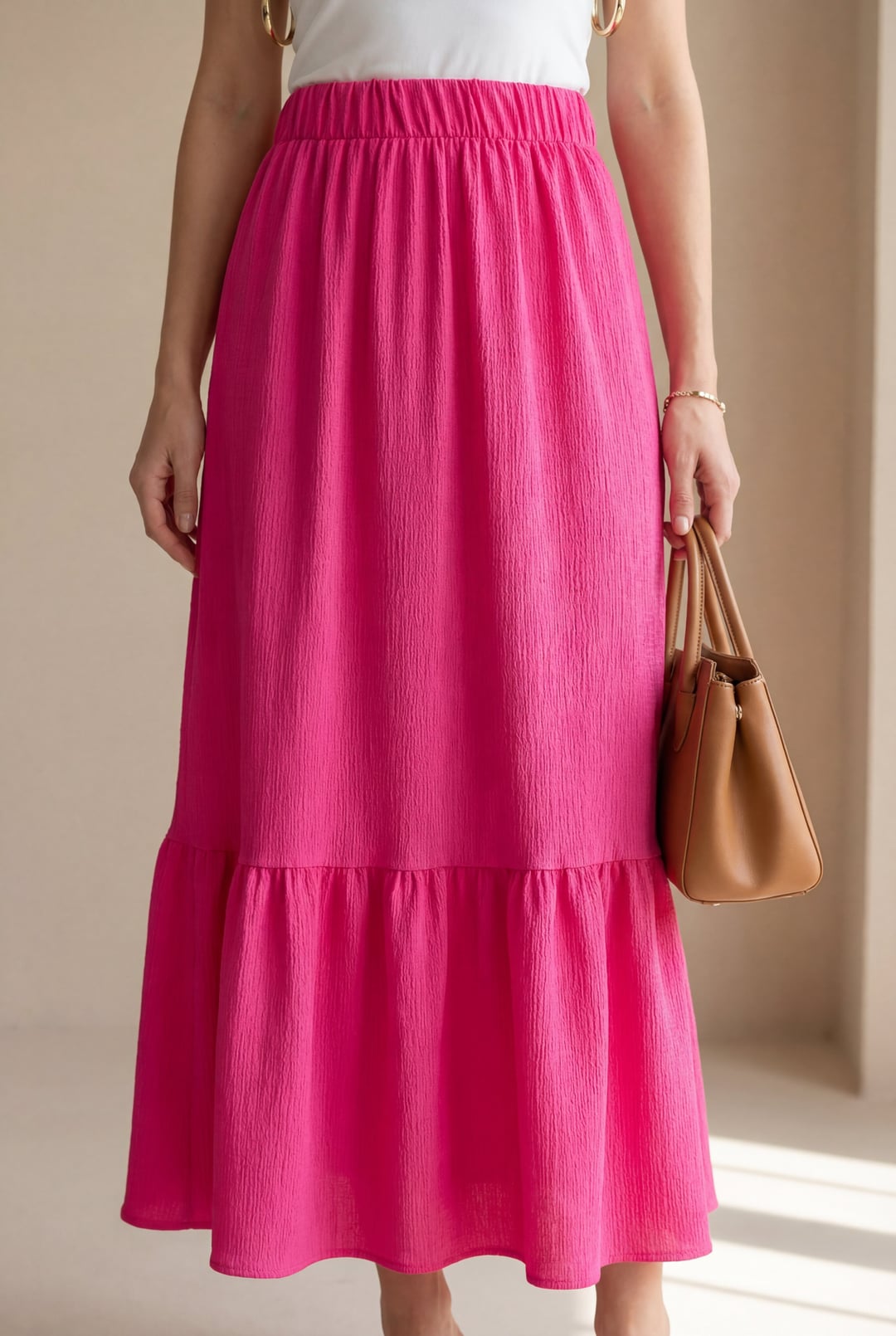 Long Knit Skirt - A.Fuchsia - Bigdart - by Peralane - photo 3