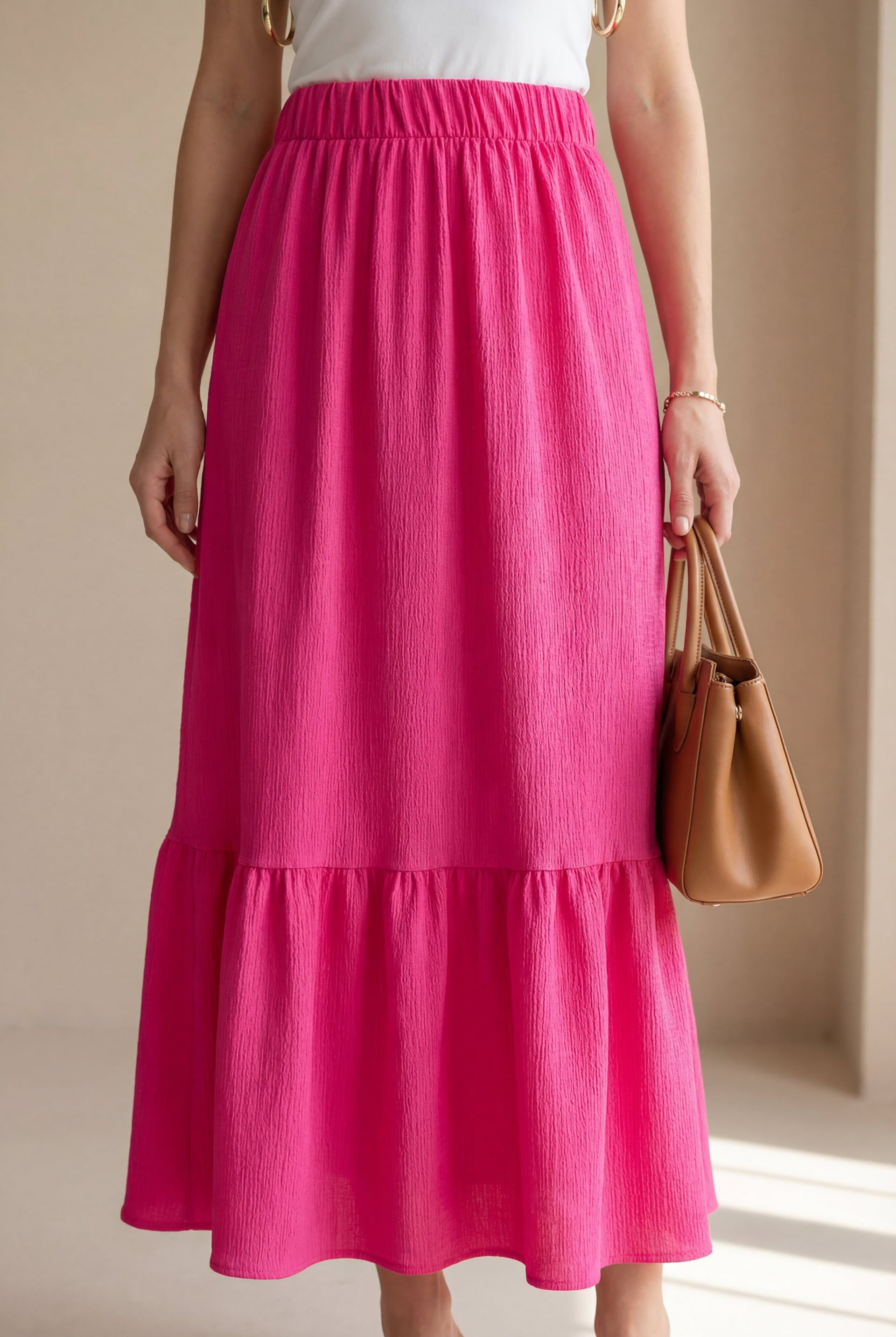 Long Knit Skirt - A.Fuchsia - Bigdart - by Peralane - photo 3
