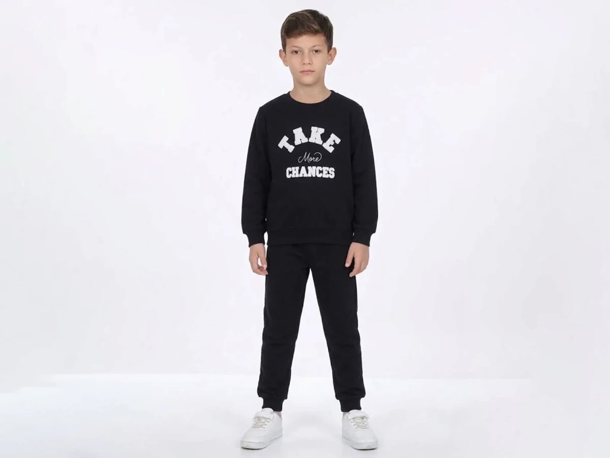 Boys' 5-Piece Casual Tracksuit Set with Embroidery - CMK - by Peralane