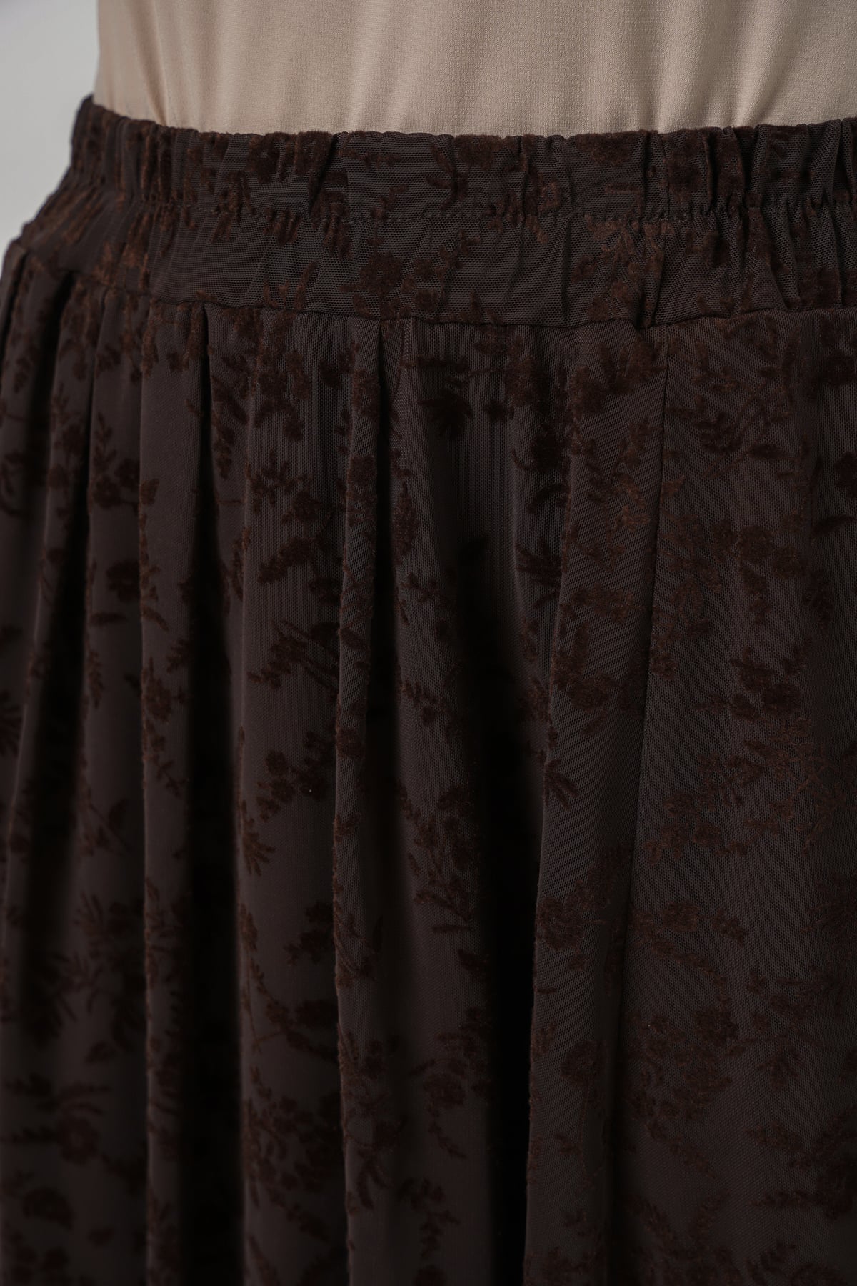 Women's Flock Printed Lined Skirt 8069 - Brown - Bigdart - by Peralane - photo 6
