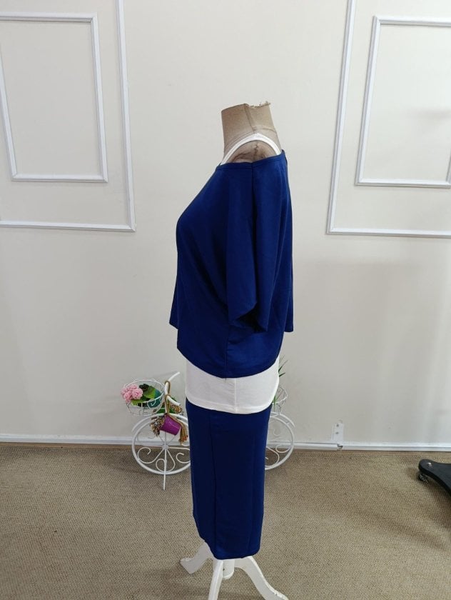 Women's Off-Shoulder Viscone Top and Midi Skirt Three-Piece Set - Janes - by Peralane - photo 5